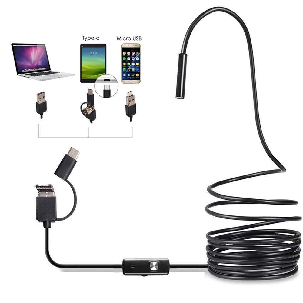 Inspection Camera USB Waterproof 8mm Head & Semi-Rigid Cable