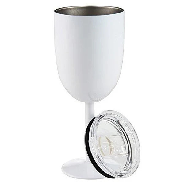 Insulated Wine Cup Double-Wall Stainless Steel & Leak-Resistant Lid