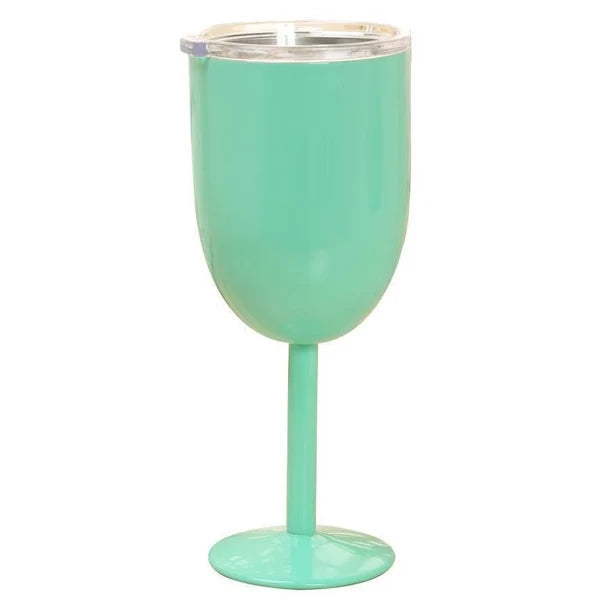 Insulated Wine Cup Double-Wall Stainless Steel & Leak-Resistant Lid