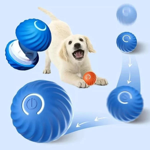 Interactive Dog Toy Obstacle Sensing Rechargeable Chew Resistant