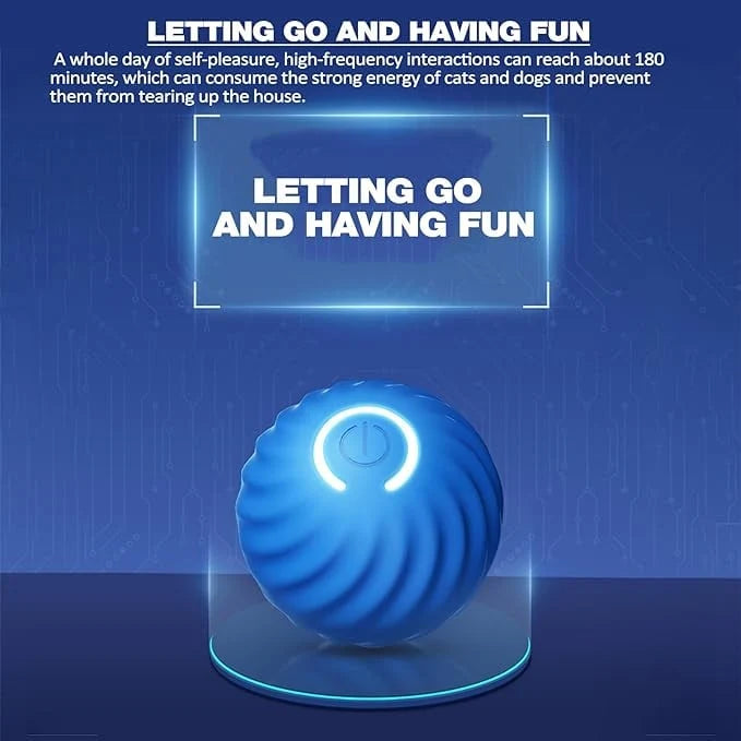 Interactive Dog Toy Obstacle Sensing Rechargeable Chew Resistant