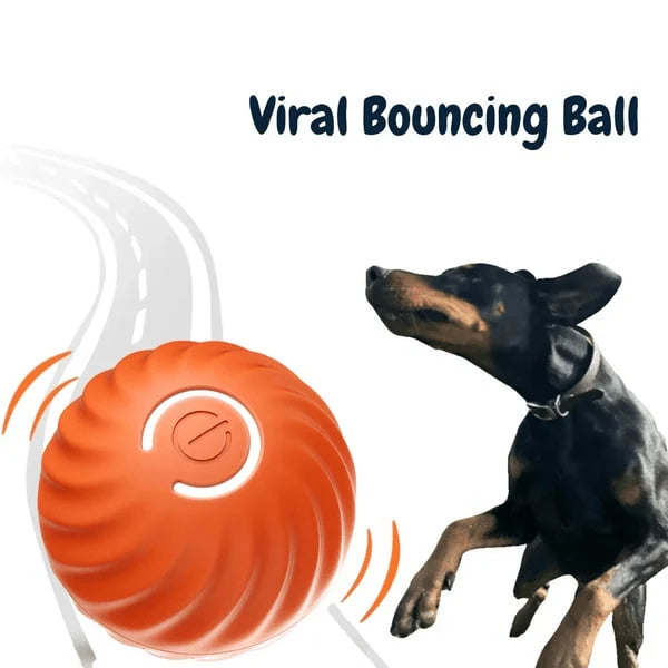 Interactive Dog Toy Obstacle Sensing Rechargeable Chew Resistant