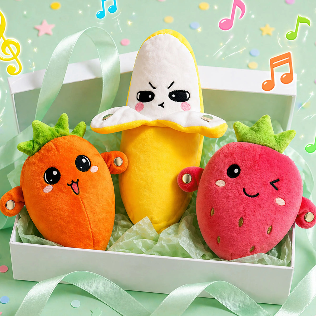Interactive Plush Toy Two-Player Cooperative Sound & Light