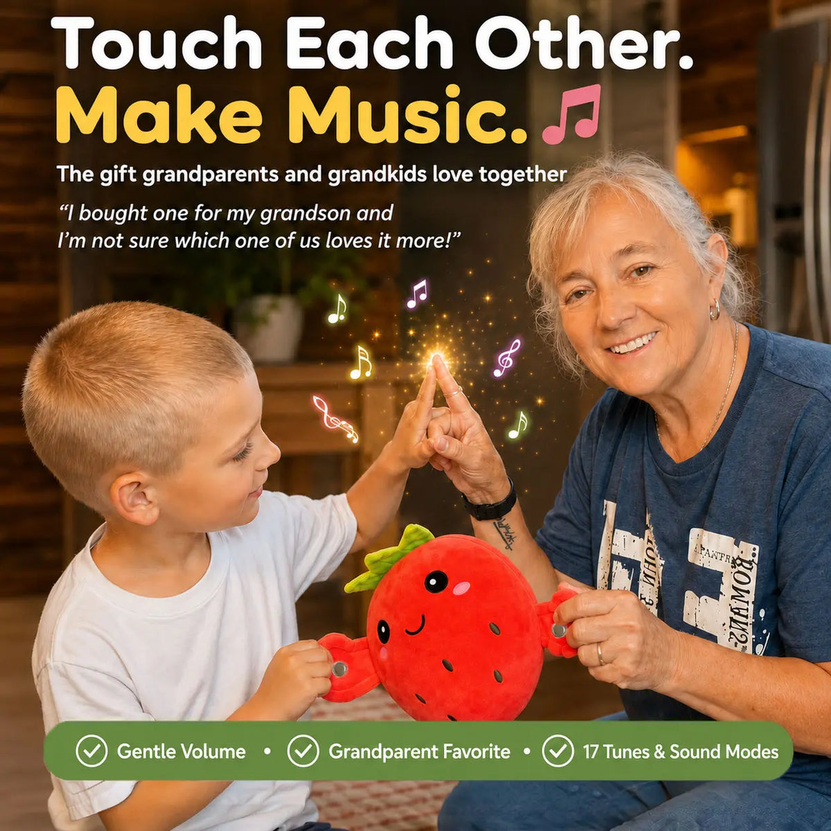 Interactive Plush Toy Two-Player Cooperative Sound & Light