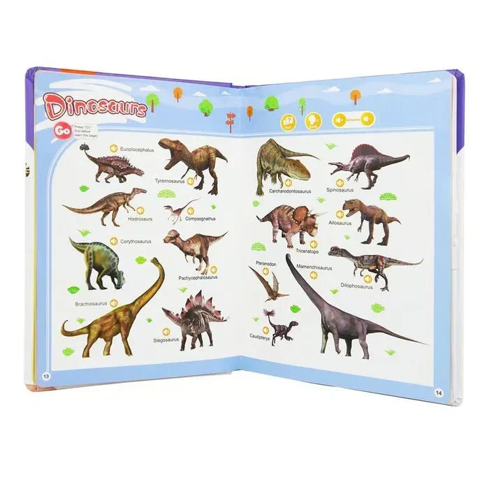 Interactive Sound Book 300+ Words Real Photos Touch Buttons