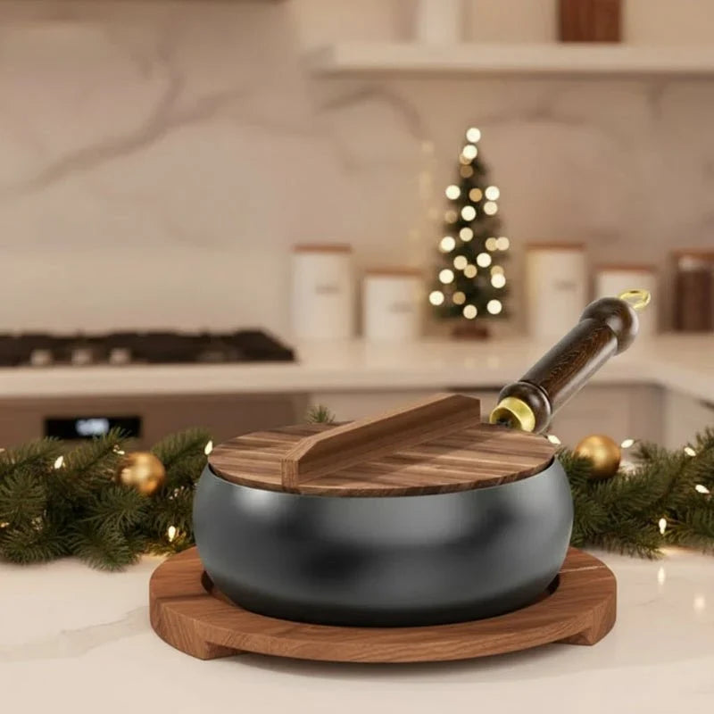 Iron Pan Hand-Forged Deep Uncoated Surface