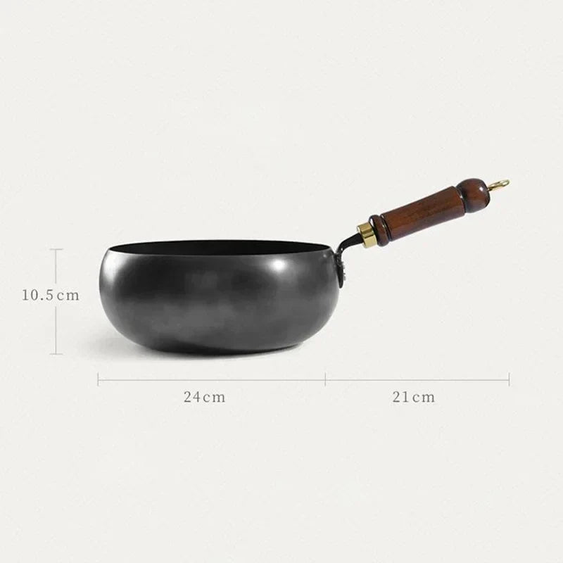 Iron Pan Hand-Forged Deep Uncoated Surface