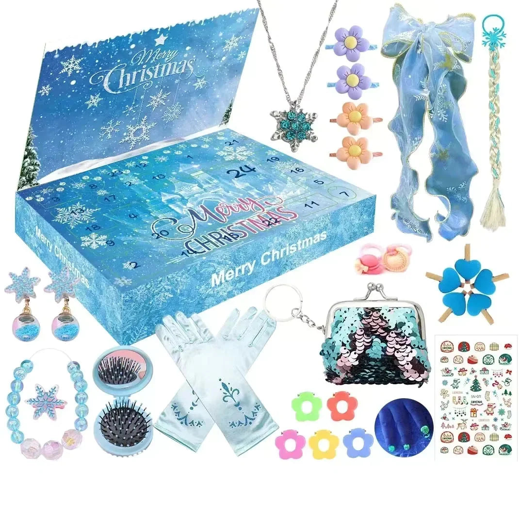 Jewelry Advent Calendar Ocean-Themed 24-Piece Accessory Set