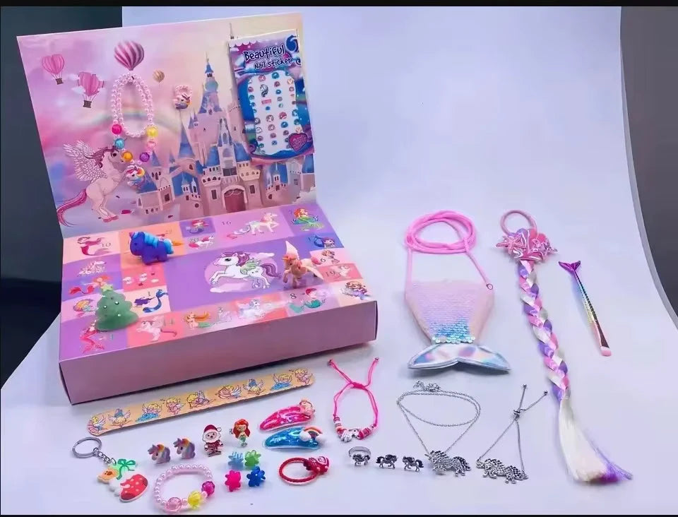 Jewelry Advent Calendar Ocean-Themed 24-Piece Accessory Set