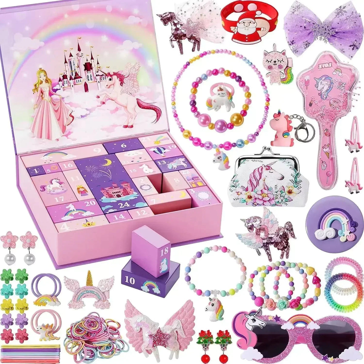 Jewelry Advent Calendar Ocean-Themed 24-Piece Accessory Set