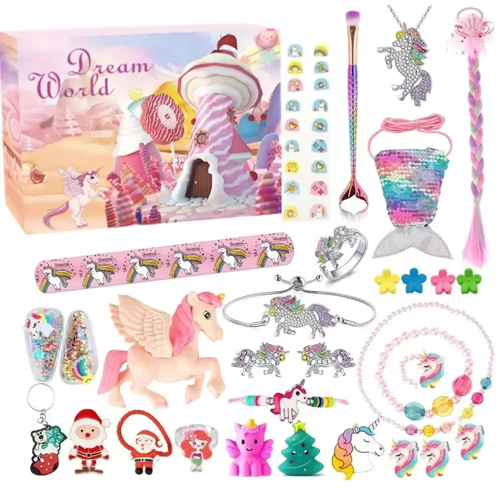Jewelry Advent Calendar Ocean-Themed 24-Piece Accessory Set
