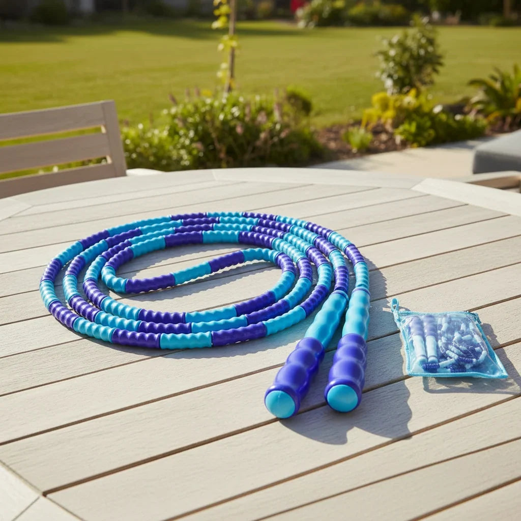 Jump Rope Adjustable Beaded Tangle-Free Lightweight