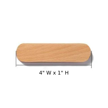 Key Holder Magnetic Adhesive Wall Mount Natural Wood
