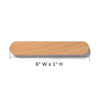 Key Holder Magnetic Adhesive Wall Mount Natural Wood
