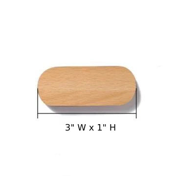 Key Holder Magnetic Adhesive Wall Mount Natural Wood