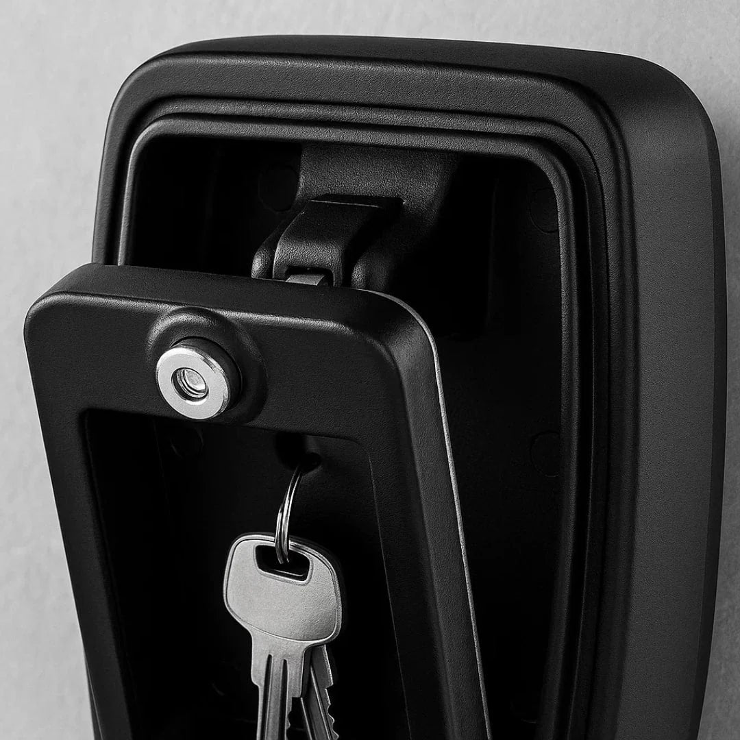 Key Lock Box Weather-Resistant Metal Adjustable Combination Wall-Mounted