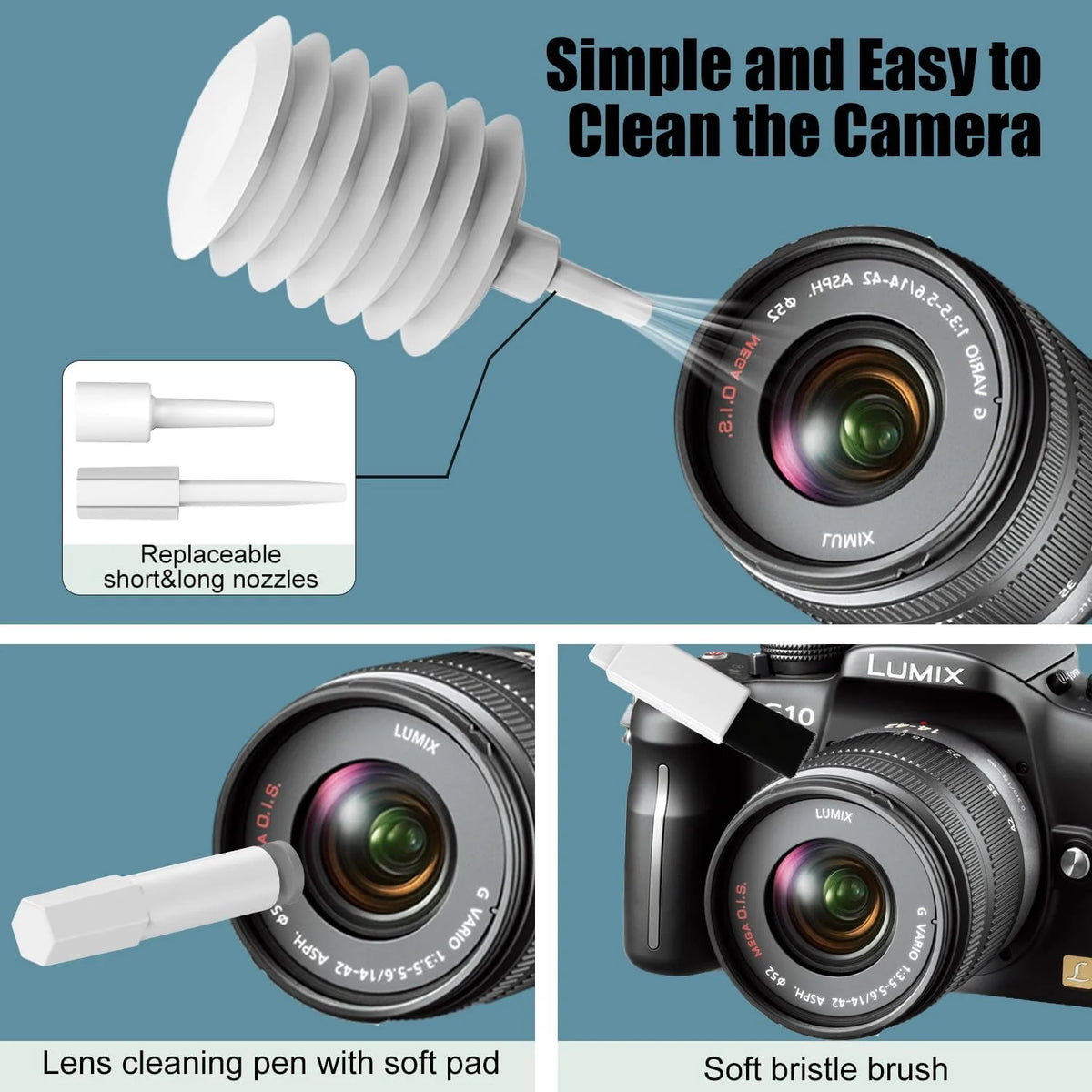 Keyboard & Earbud Cleaning Kit Air Blower 20-Piece