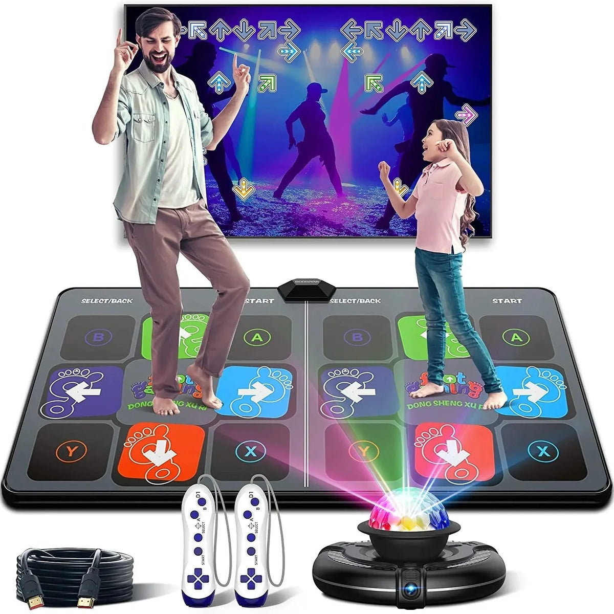 Kids Dance Mat HDMI Interactive Music Game Solo & Dual-Player Modes