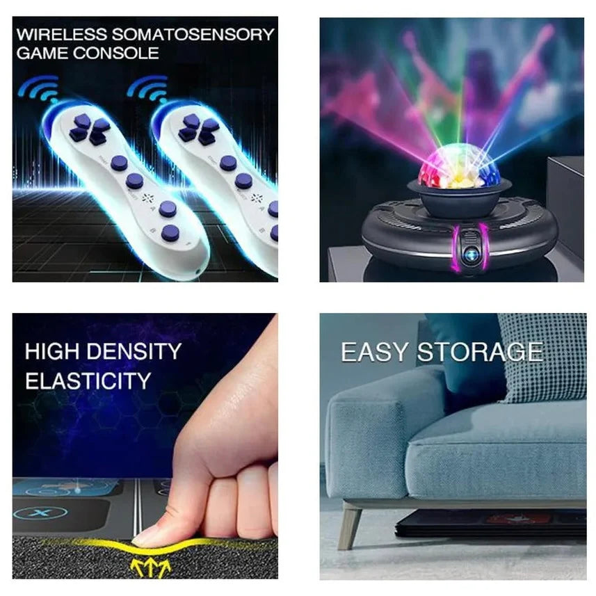 Kids Dance Mat HDMI Interactive Music Game Solo & Dual-Player Modes