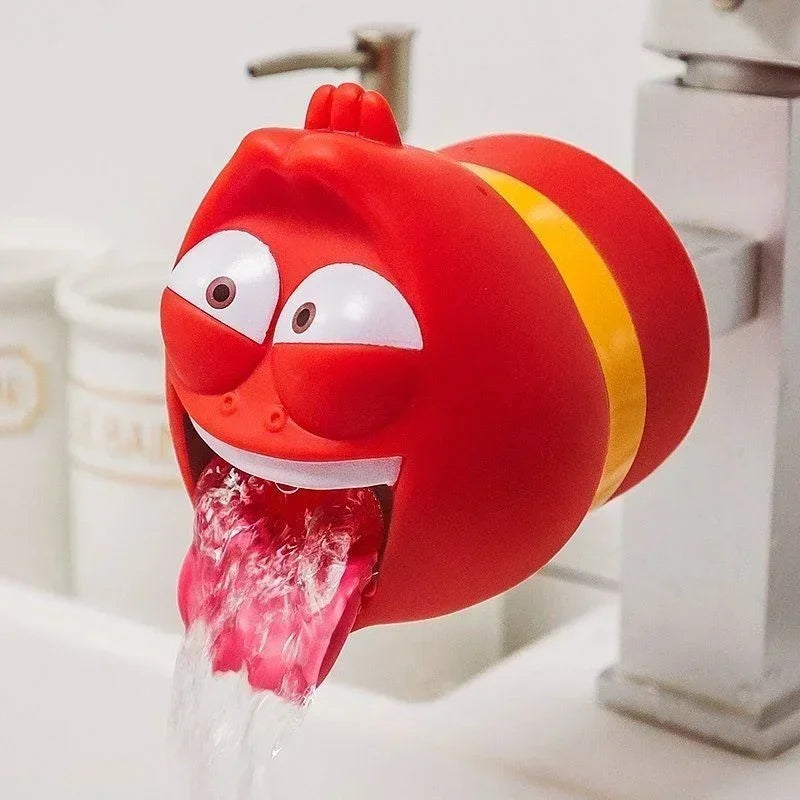 Kids Faucet Extender Detachable Silicone Base Cartoon Bug Design