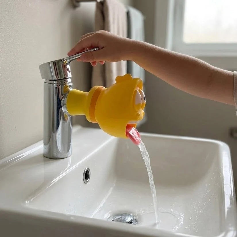 Kids Faucet Extender Detachable Silicone Base Cartoon Bug Design