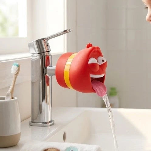 Kids Faucet Extender Detachable Silicone Base Cartoon Bug Design