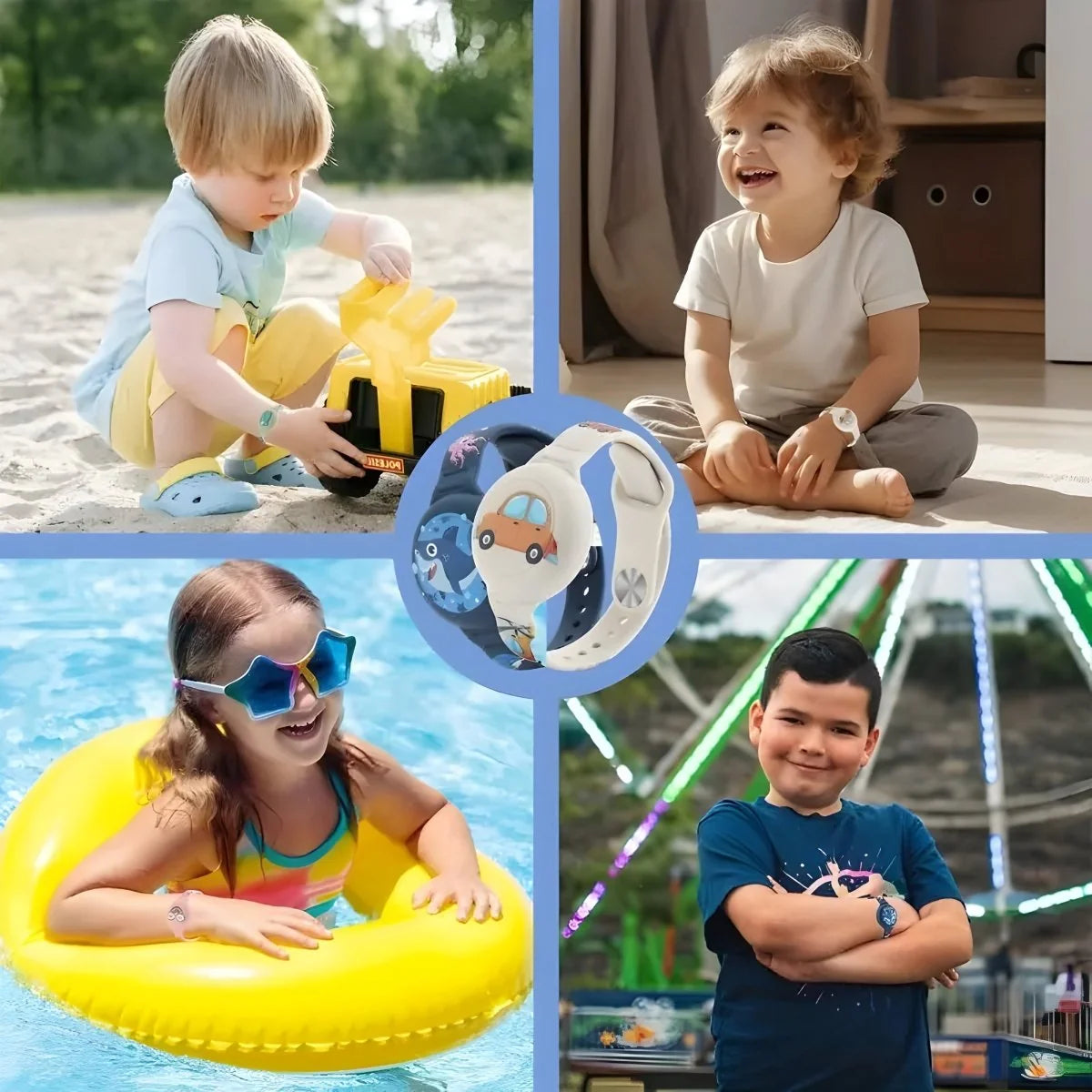 Kids GPS Bracelet Real-Time Location Tracking Adjustable Strap