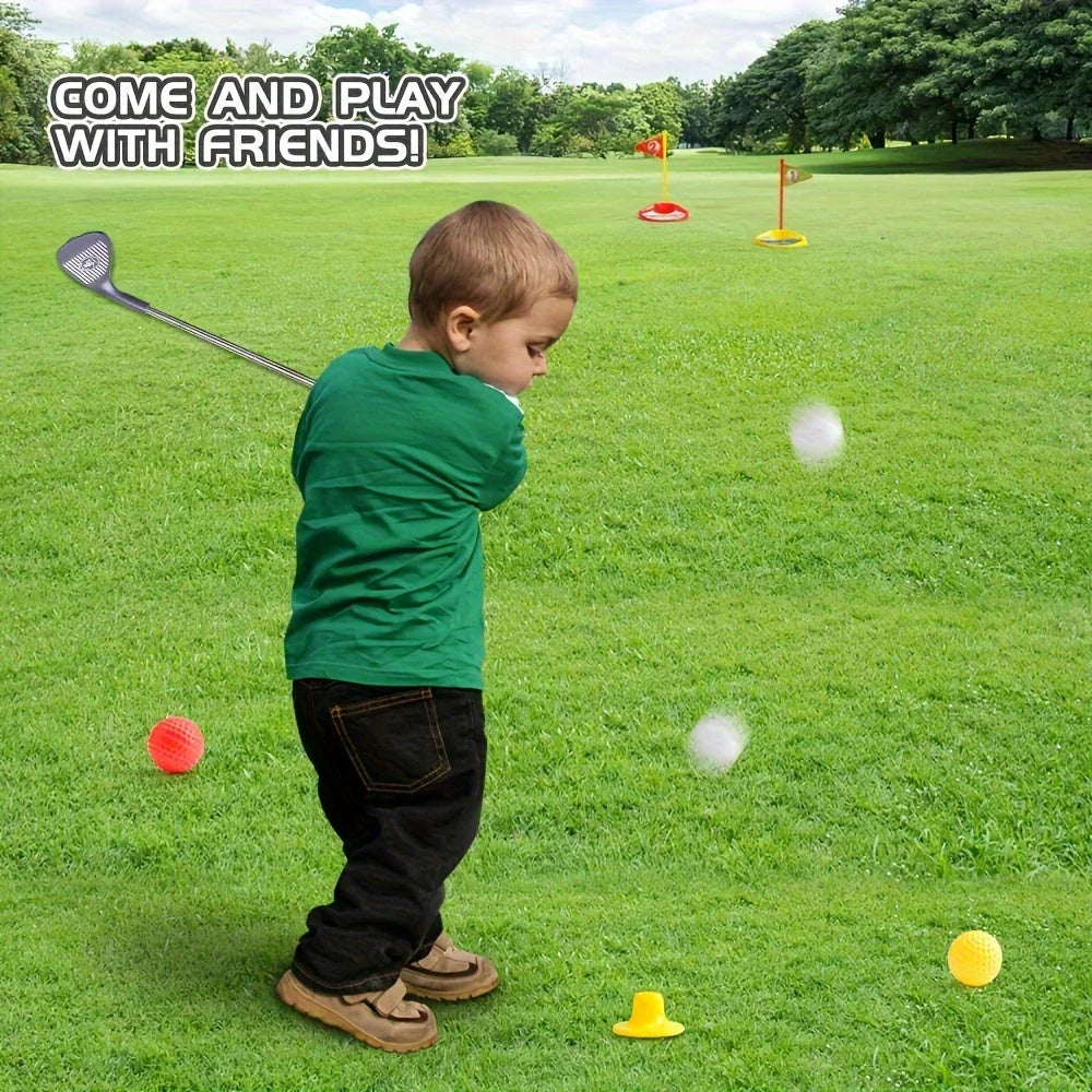 Kids Golf Set Adjustable Clubs Indoor & Outdoor