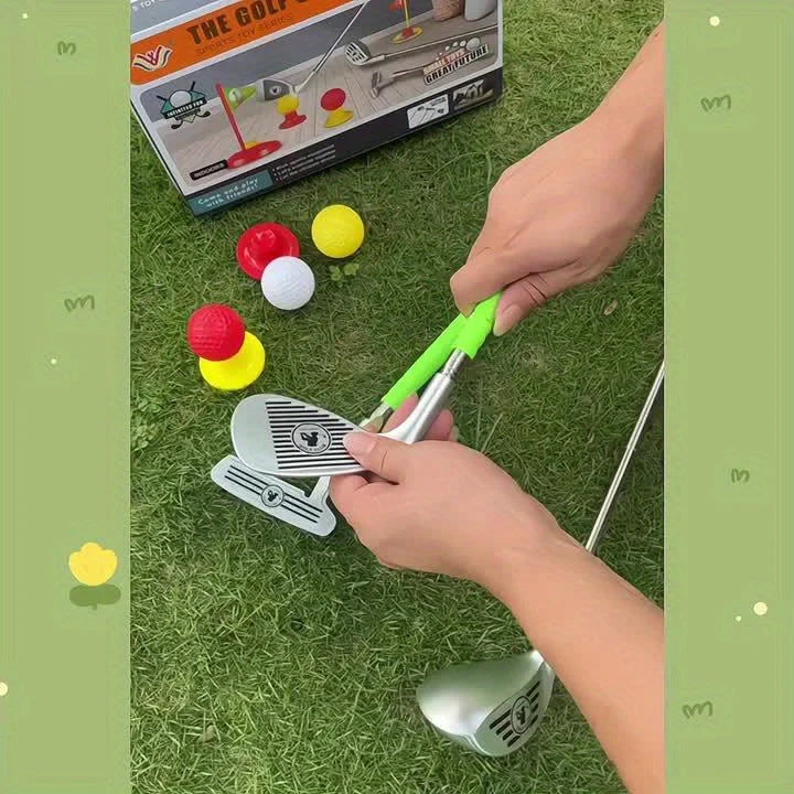 Kids Golf Set Adjustable Clubs Indoor & Outdoor