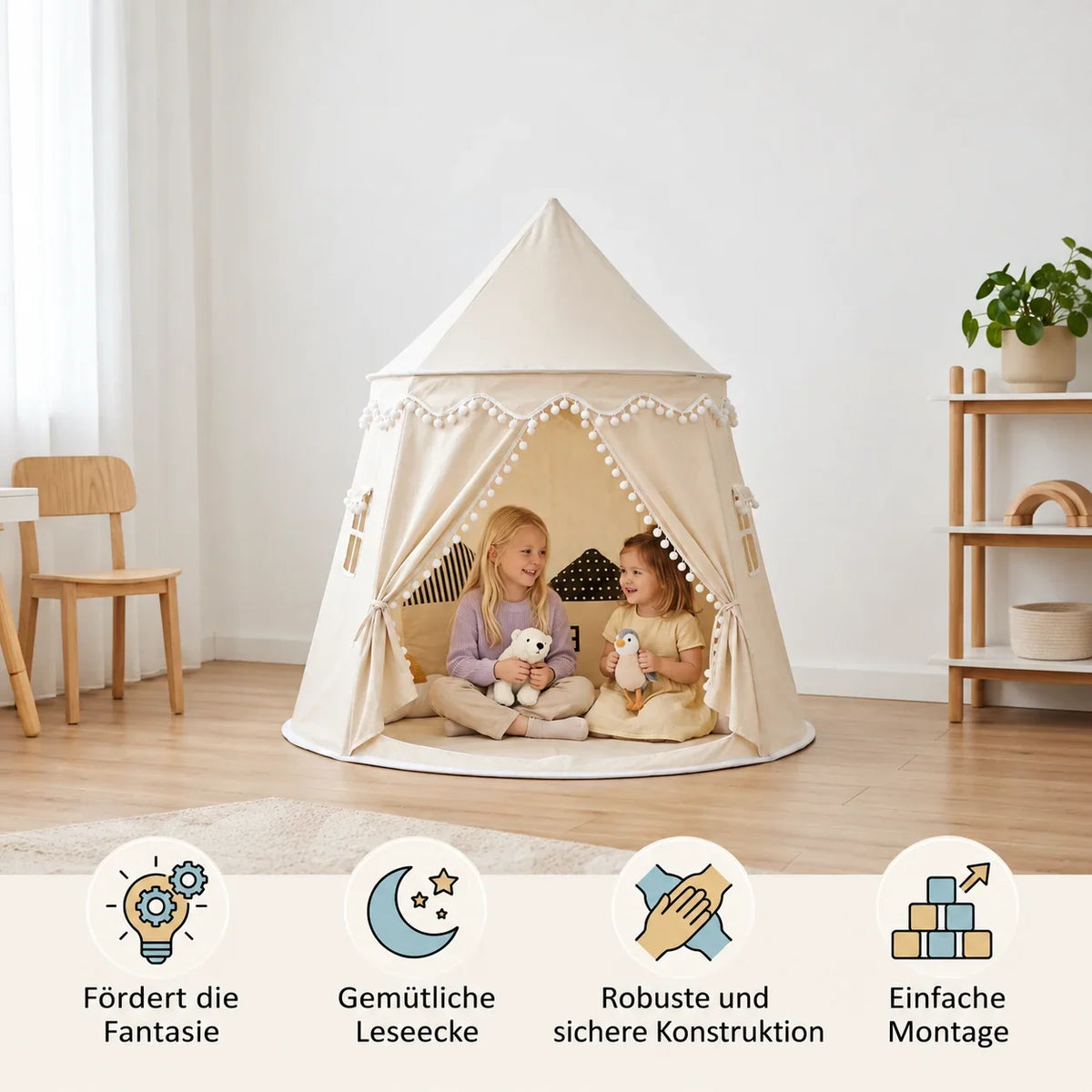 Kids Play Tent Cozy Reading & Play Hideaway