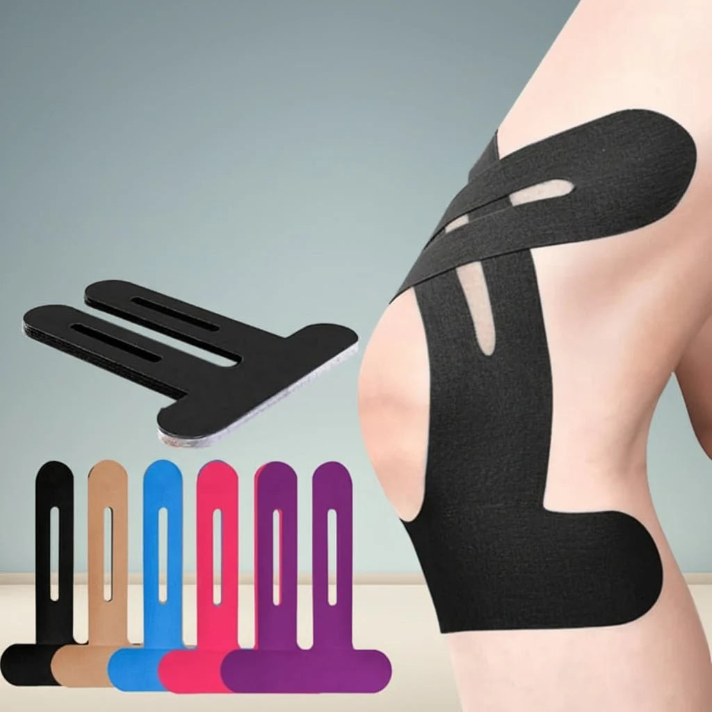 Kinesiology Tape Strips Precut Cotton Blend Set of 10