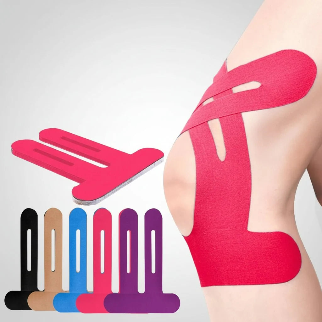 Kinesiology Tape Strips Precut Cotton Blend Set of 10
