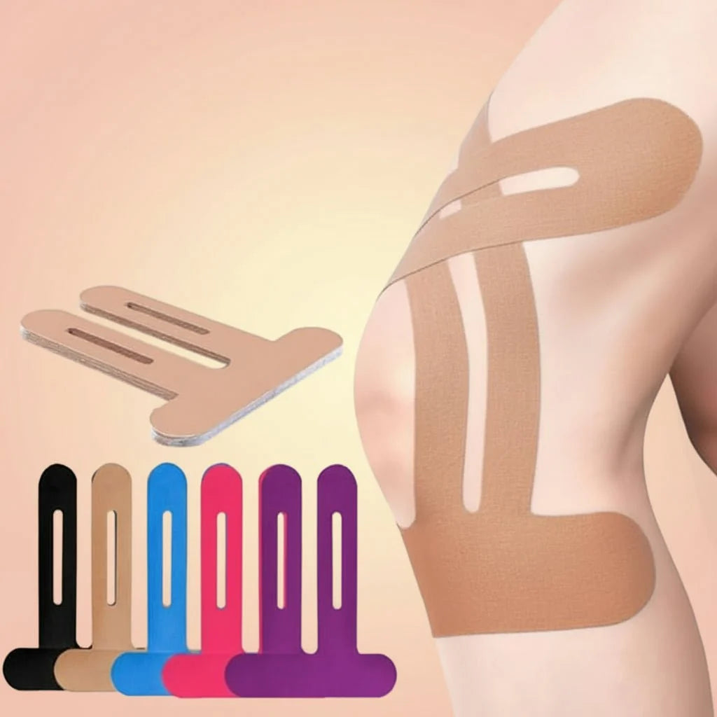 Kinesiology Tape Strips Precut Cotton Blend Set of 10