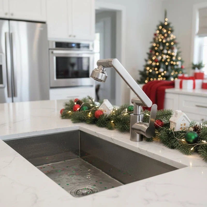 Kitchen Faucet 360° Adjustable Arm Dual Spray Modes