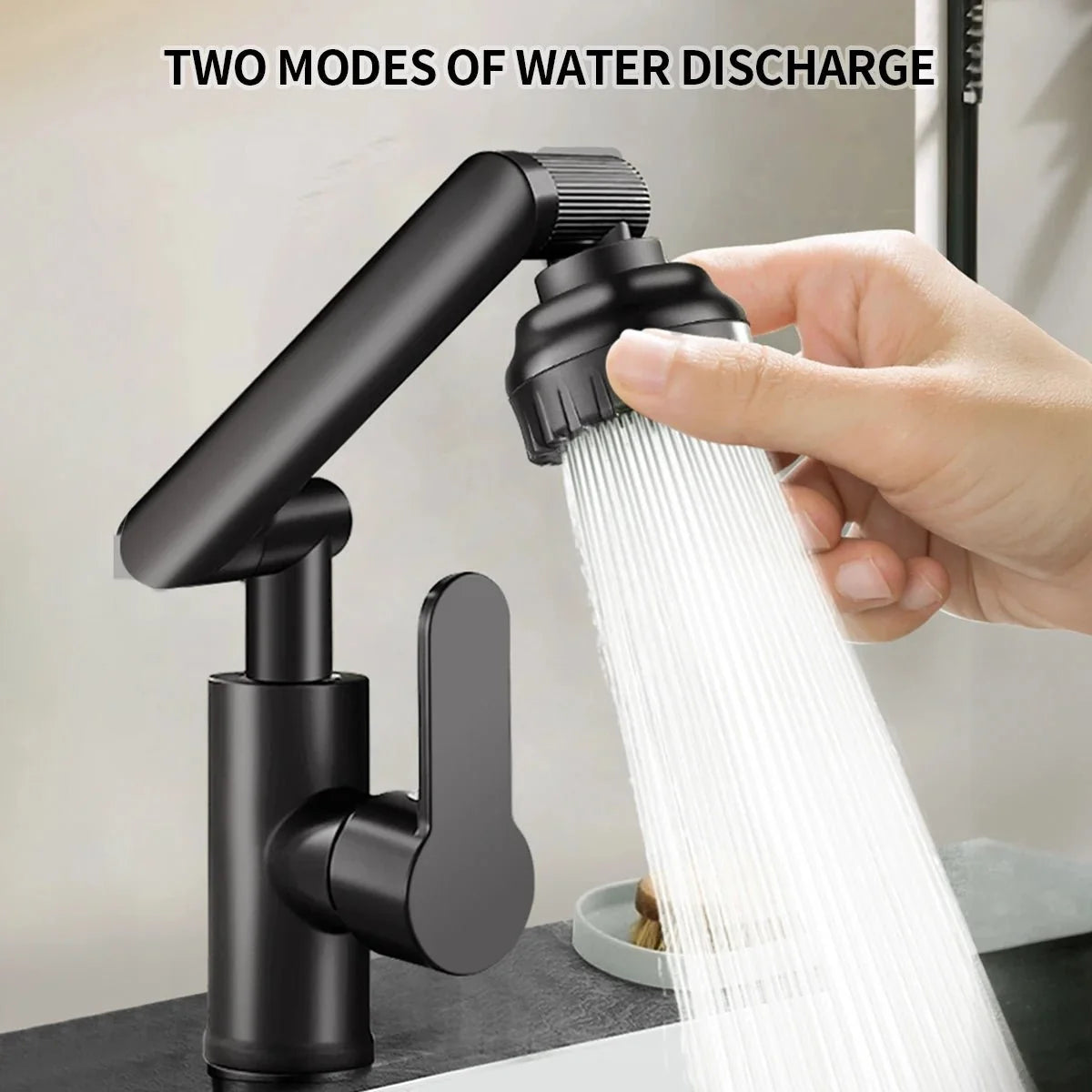 Kitchen Faucet 360° Adjustable Arm Dual Spray Modes