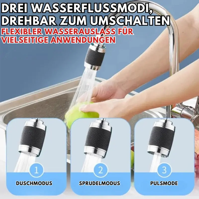 Kitchen Faucet Attachment 360° Rotating Anti-Splash Fits Most Faucets