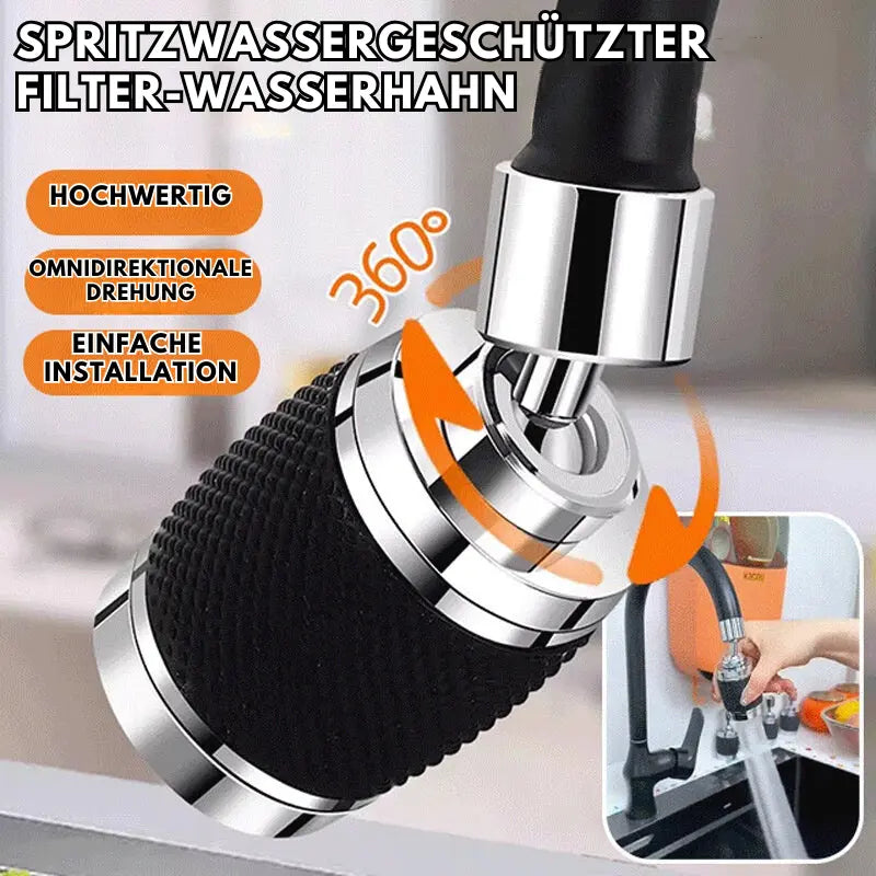 Kitchen Faucet Attachment 360° Rotating Anti-Splash Fits Most Faucets