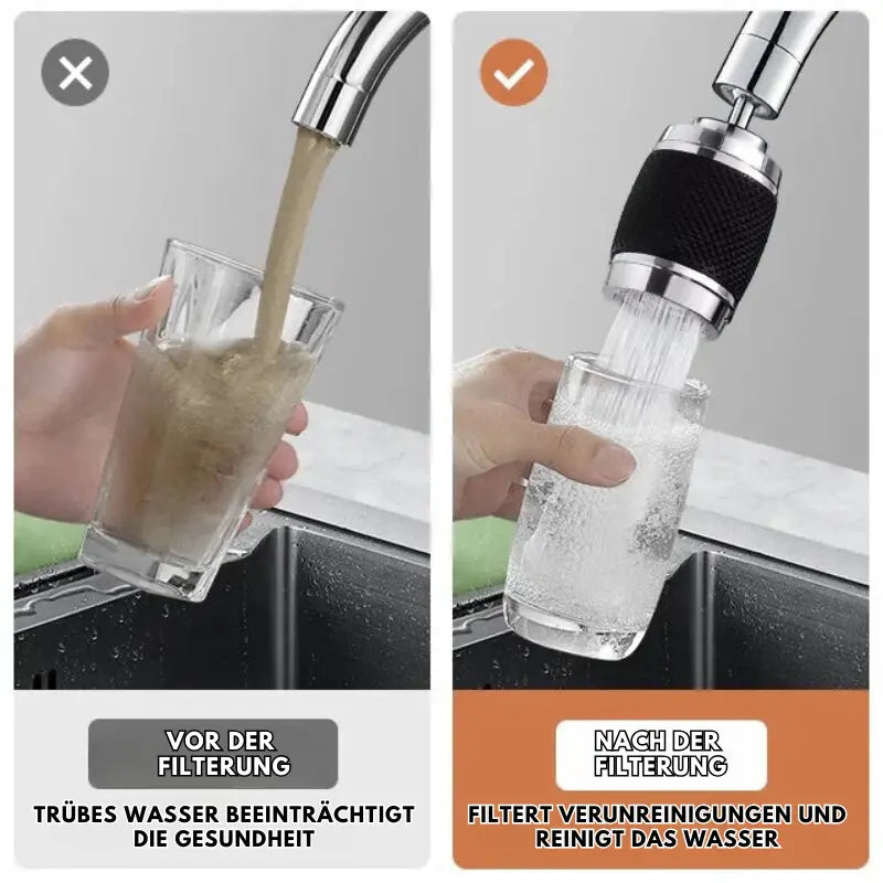 Kitchen Faucet Attachment 360° Rotating Anti-Splash Fits Most Faucets