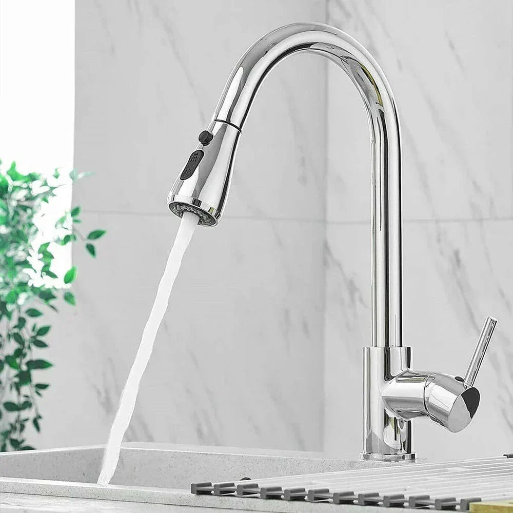 Kitchen Faucet High-Arc Pull-Out Spout Large Pot Clearance