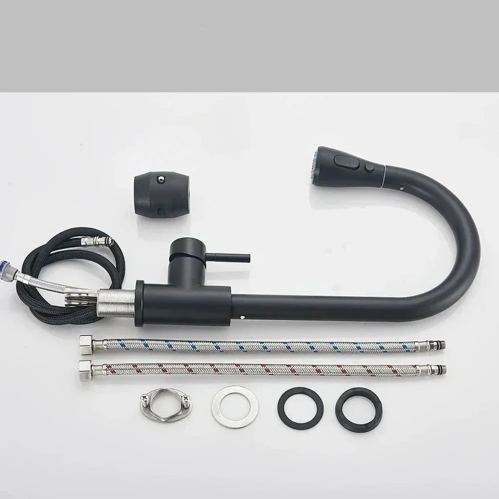 Kitchen Faucet High-Arc Pull-Out Spout Large Pot Clearance