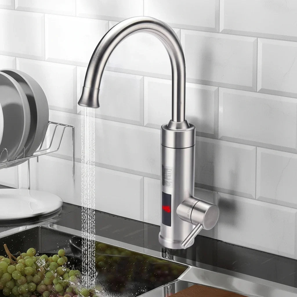 Kitchen Faucet Instant Hot & Cold Water Stainless Steel