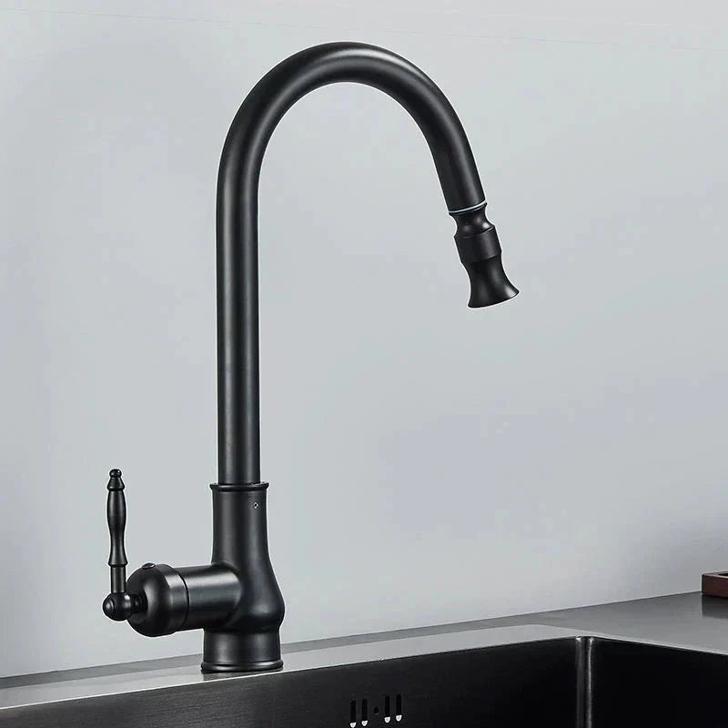 Kitchen Faucet Pull-Out Spray Head Solid Brass