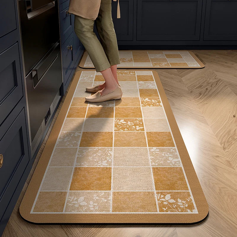 Kitchen Mat Cushioned Anti-Fatigue Non-Slip Wipe-Clean Surface