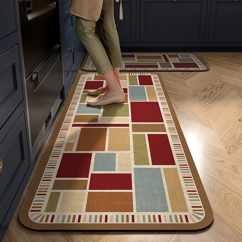 Kitchen Mat Cushioned Anti-Fatigue Non-Slip Wipe-Clean Surface