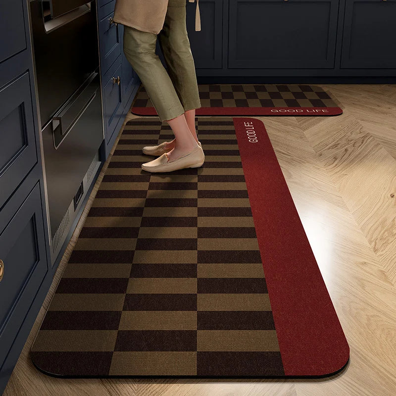 Kitchen Mat Cushioned Anti-Fatigue Non-Slip Wipe-Clean Surface