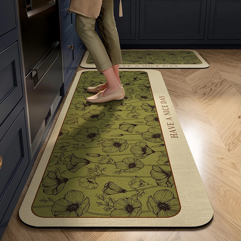Kitchen Mat Cushioned Anti-Fatigue Non-Slip Wipe-Clean Surface