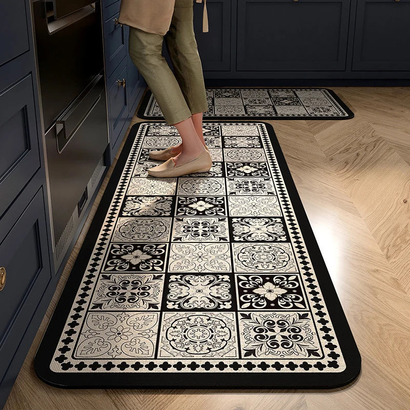 Kitchen Mat Cushioned Anti-Fatigue Non-Slip Wipe-Clean Surface