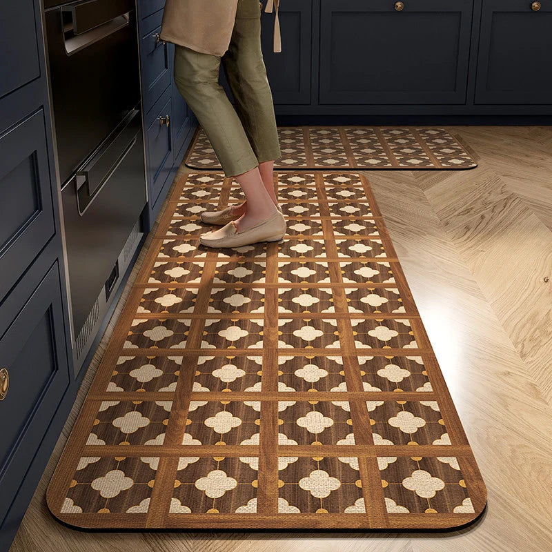 Kitchen Mat Cushioned Anti-Fatigue Non-Slip Wipe-Clean Surface