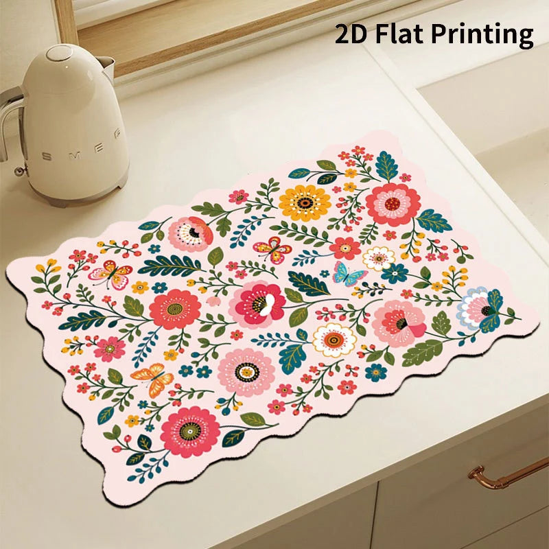 Kitchen Mat Cushioned Anti-Fatigue Wipe-Clean Surface