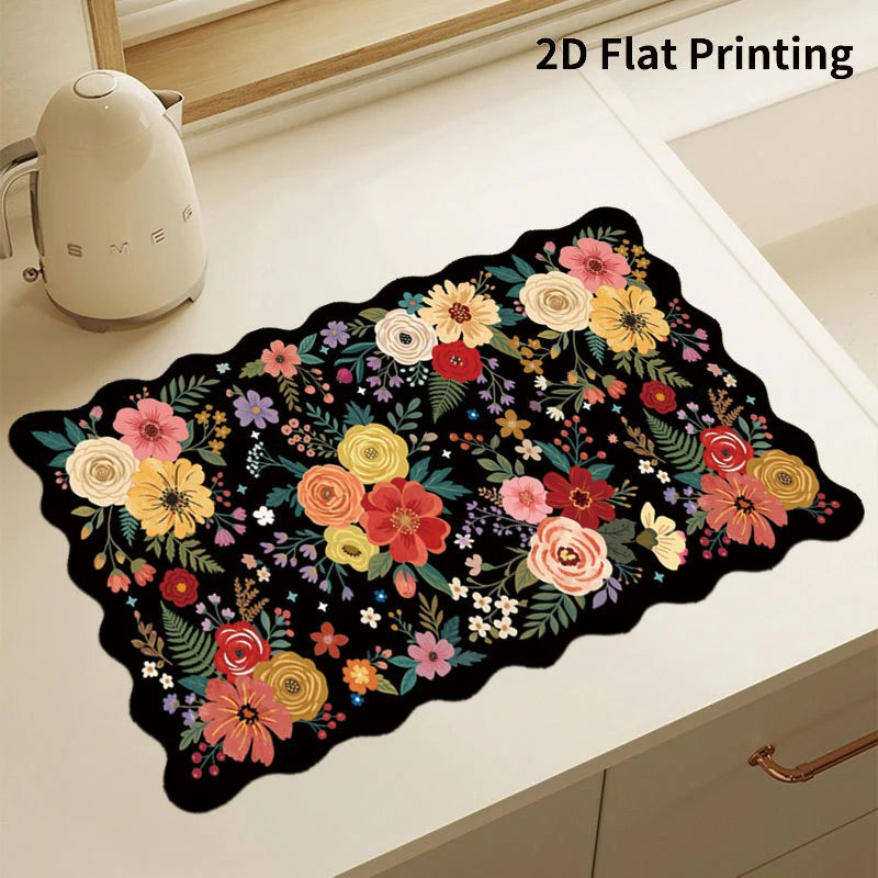 Kitchen Mat Cushioned Anti-Fatigue Wipe-Clean Surface
